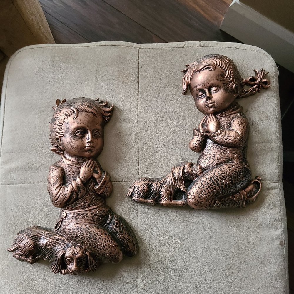 Coppercraft Praying Boy and Girl
